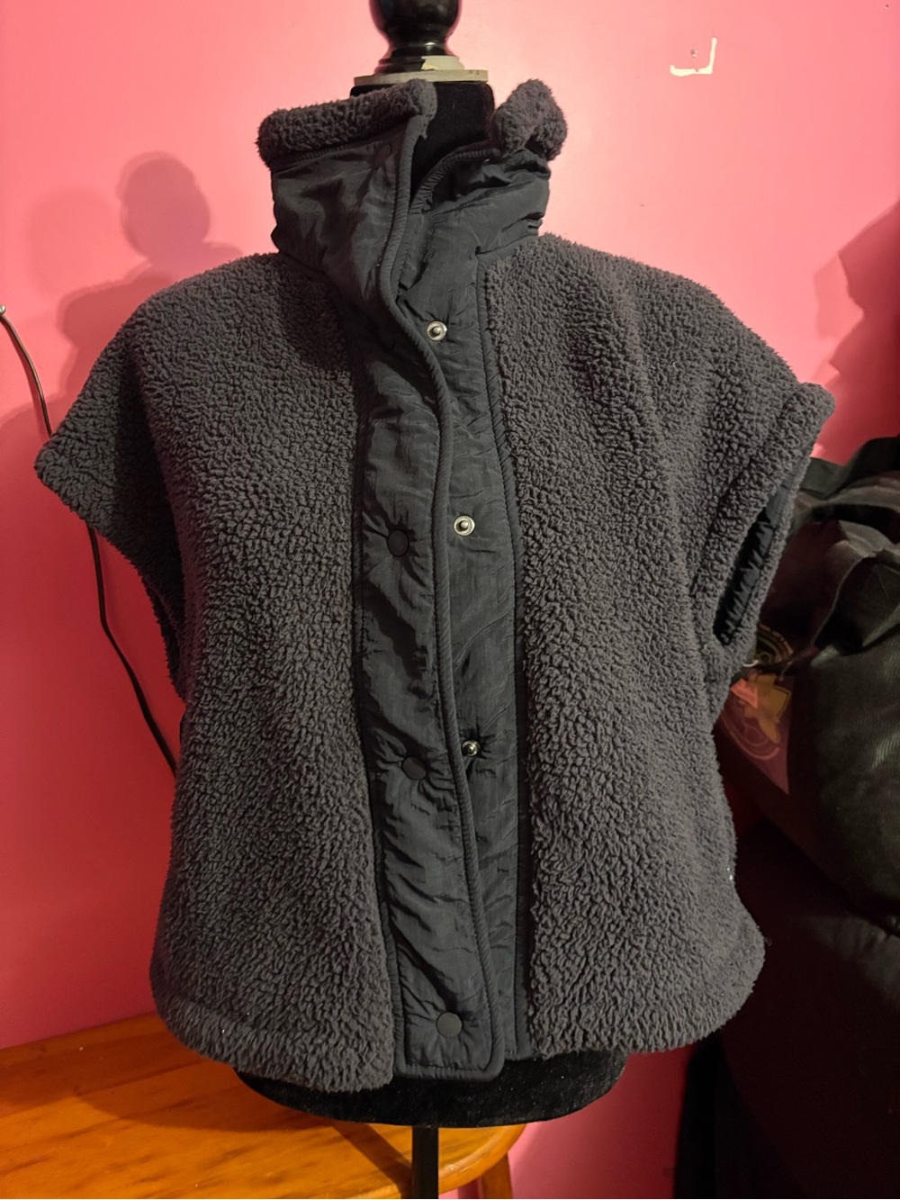 O'Neill Dark Gray Sherpa Short-Sleeve Jacket